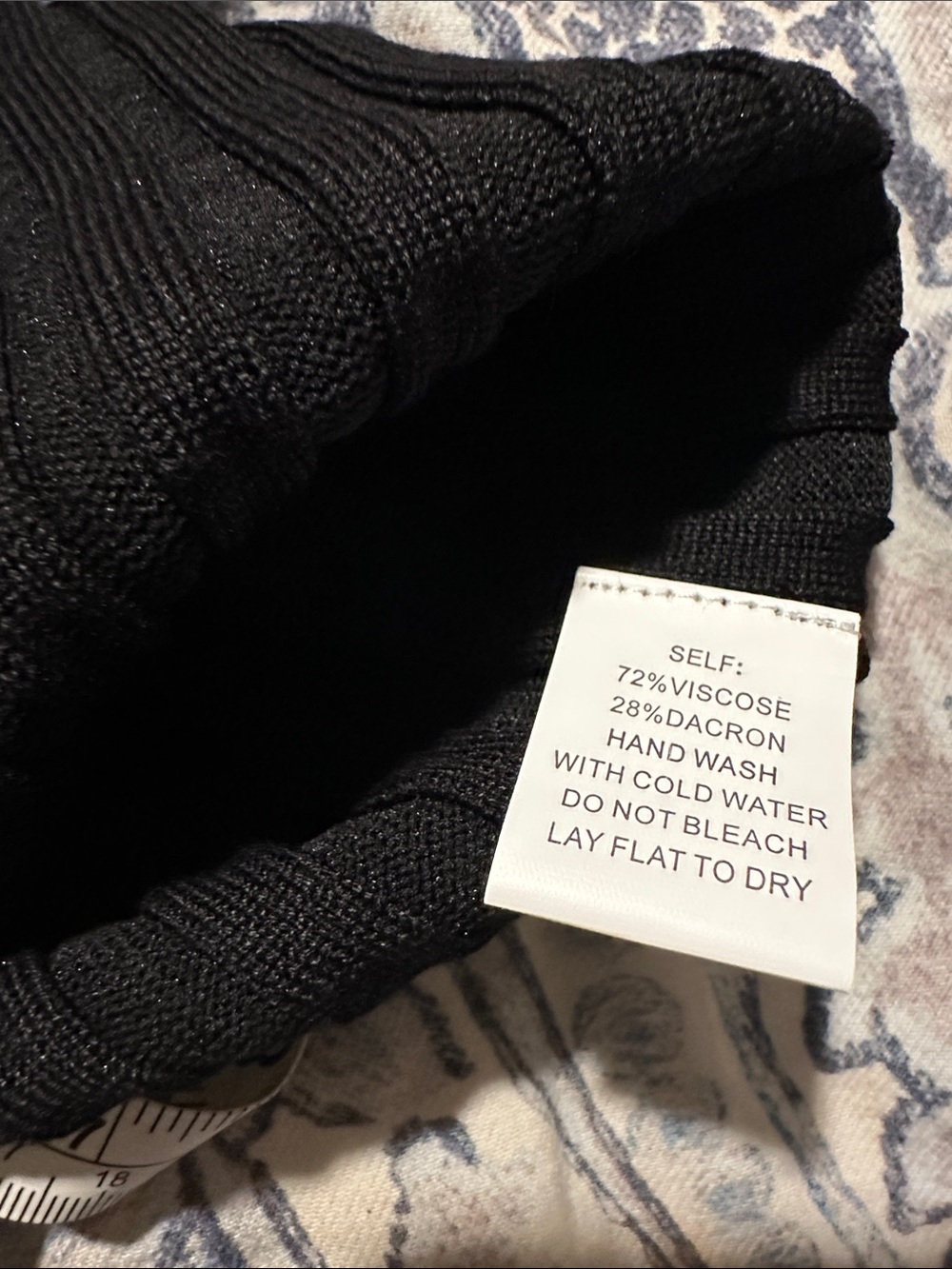 Black Ribbed Button-Front Knit Tank - Picture 4 of 4